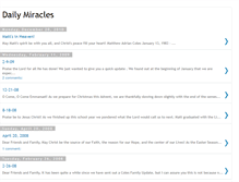 Tablet Screenshot of dailymiracoles.blogspot.com