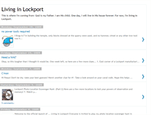 Tablet Screenshot of livinginlockport.blogspot.com