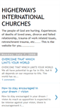 Mobile Screenshot of higherwaysinternationalchurches.blogspot.com