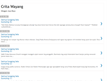 Tablet Screenshot of crita-wayang.blogspot.com