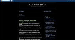 Desktop Screenshot of mauhidupsehat.blogspot.com