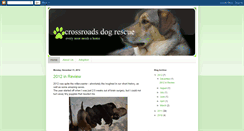 Desktop Screenshot of crossroadsdogrescue.blogspot.com