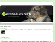 Tablet Screenshot of crossroadsdogrescue.blogspot.com
