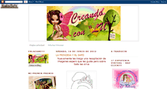 Desktop Screenshot of creandoconlu.blogspot.com