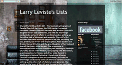 Desktop Screenshot of larrylevisteslists.blogspot.com