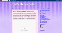 Desktop Screenshot of 21stcentury-crystal.blogspot.com