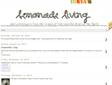 Tablet Screenshot of lemonliving.blogspot.com