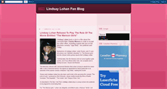 Desktop Screenshot of linsey-lohan-fan-blog.blogspot.com