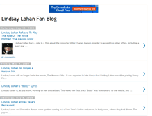 Tablet Screenshot of linsey-lohan-fan-blog.blogspot.com