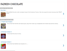 Tablet Screenshot of fazreenchocolate.blogspot.com