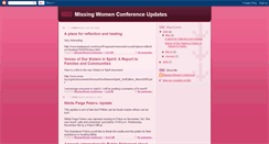 Desktop Screenshot of missingwomenconference.blogspot.com