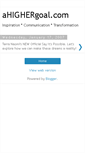 Mobile Screenshot of a-higher-goal.blogspot.com
