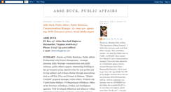 Desktop Screenshot of abbebuckpublicaffairs.blogspot.com