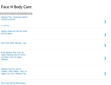 Tablet Screenshot of facenbodycare.blogspot.com