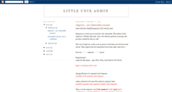 Desktop Screenshot of littleunixadmin.blogspot.com