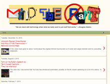 Tablet Screenshot of mindtherant.blogspot.com