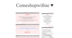 Desktop Screenshot of come-shop-wif-me.blogspot.com