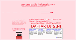 Desktop Screenshot of gadizcantik.blogspot.com