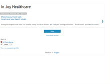 Tablet Screenshot of injoyhealthcare.blogspot.com