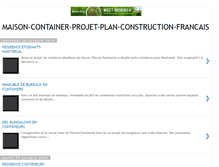 Tablet Screenshot of maison-container-projets-plans.blogspot.com