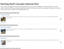 Tablet Screenshot of paintingnorthcascadesnationalpark.blogspot.com
