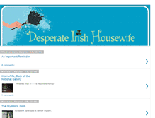 Tablet Screenshot of desperateirishhousewife.blogspot.com