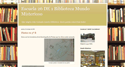 Desktop Screenshot of biblioteca26de1.blogspot.com