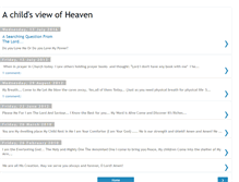 Tablet Screenshot of achildsviewofheaven.blogspot.com