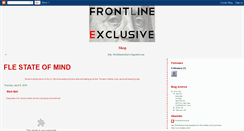 Desktop Screenshot of frontlineexclusive.blogspot.com