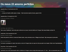 Tablet Screenshot of 23amoresperfeitos.blogspot.com