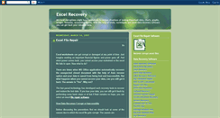 Desktop Screenshot of excel-recovery.blogspot.com