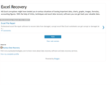Tablet Screenshot of excel-recovery.blogspot.com