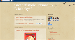 Desktop Screenshot of greathistoricpersonalitychanakya.blogspot.com