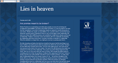 Desktop Screenshot of liesinheaven.blogspot.com