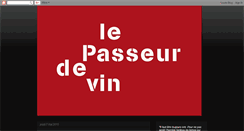 Desktop Screenshot of lepasseurdevin.blogspot.com