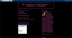 Desktop Screenshot of domesticgoddess2be.blogspot.com