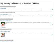 Tablet Screenshot of domesticgoddess2be.blogspot.com