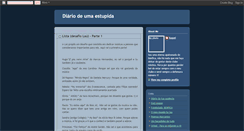 Desktop Screenshot of diariodeumaestupida.blogspot.com