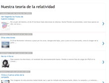 Tablet Screenshot of nuestrateoriadelarelatividad.blogspot.com