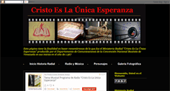 Desktop Screenshot of cristoeslaunicaesperanza.blogspot.com