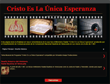 Tablet Screenshot of cristoeslaunicaesperanza.blogspot.com