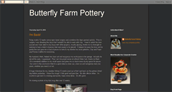 Desktop Screenshot of butterflyfarmpottery.blogspot.com