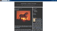 Desktop Screenshot of deepakunplugged.blogspot.com