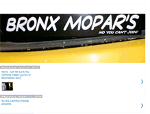 Tablet Screenshot of bronxmopars.blogspot.com