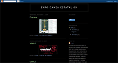 Desktop Screenshot of expodanzaestatal09.blogspot.com