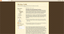 Desktop Screenshot of machineuplift.blogspot.com