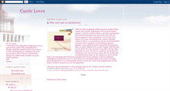 Desktop Screenshot of carrieloves.blogspot.com
