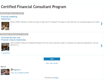 Tablet Screenshot of certifiedfinancialconsultant.blogspot.com