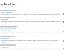 Tablet Screenshot of my-biased-eyes.blogspot.com