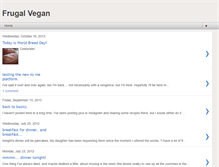 Tablet Screenshot of frugalvegan.blogspot.com